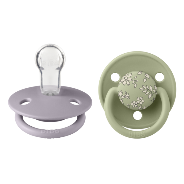 BIBS x LIBERTY - Set 2 suzete De Lux Capel Silicon, tetina rotunda, marime universala