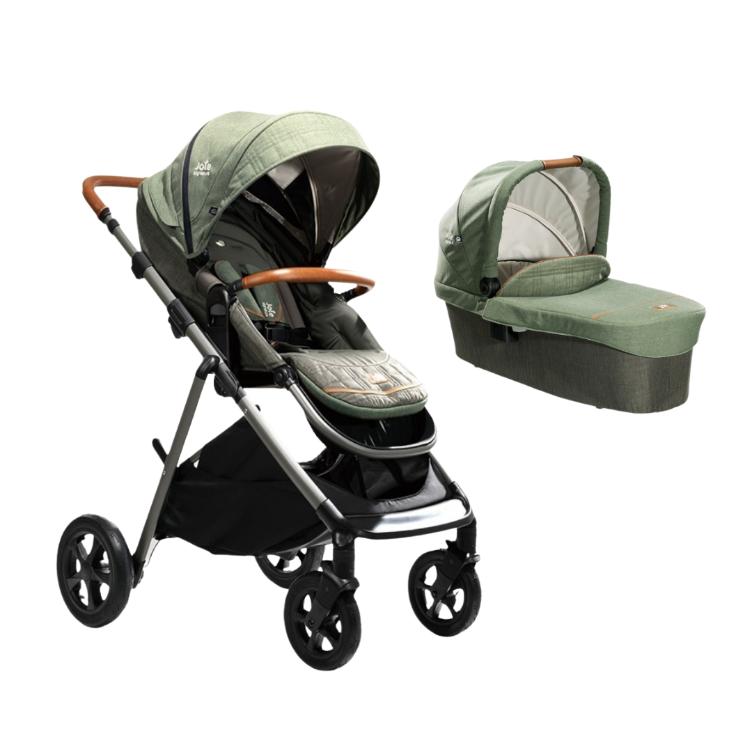 Carucior multifunctional pentru copii reglabil pe inaltime Joie 2 in 1 Aeria Signature, Pine