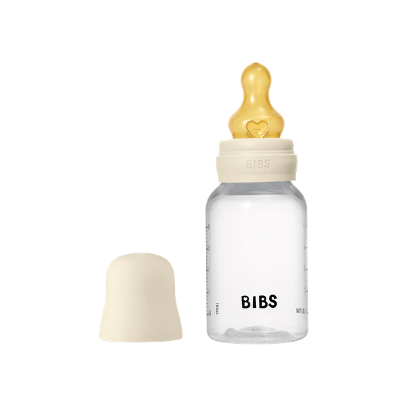 BIBS - Set complet biberon anticolici, 150 ml, Latex, Ivory