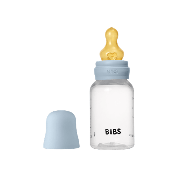 BIBS - Set complet biberon anticolici, 150 ml, Latex, Baby Blue