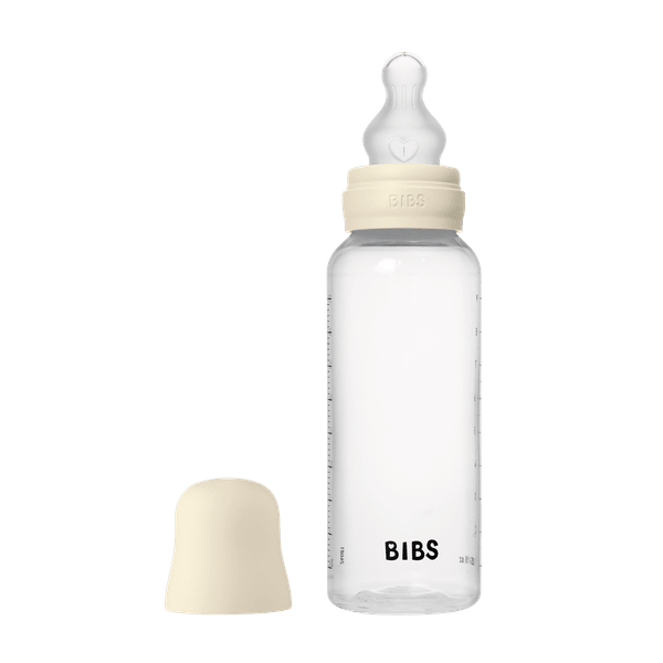 BIBS - Set complet biberon anticolici, 270 ml, Silicon, Ivory