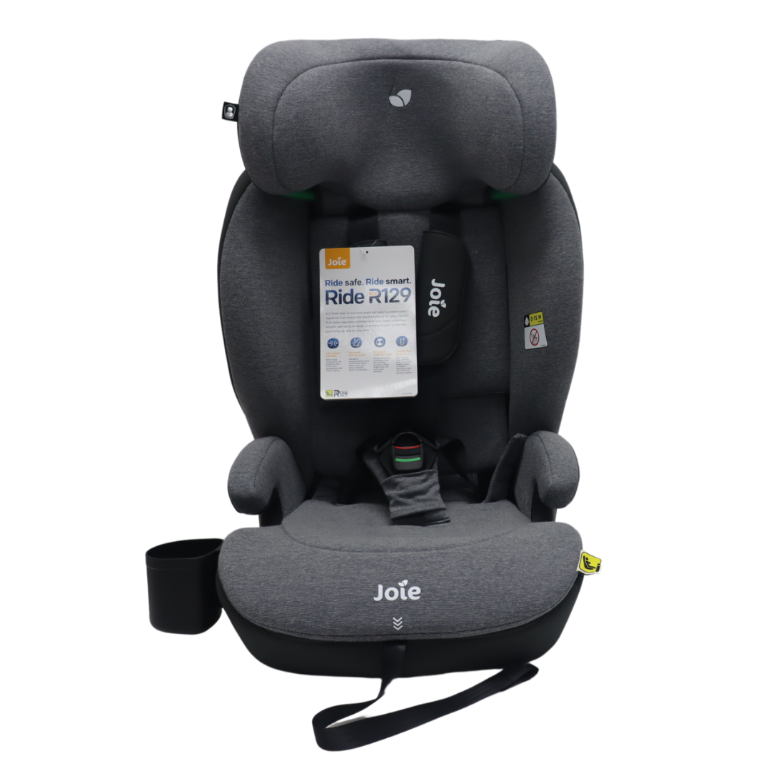 Scaun auto pentru copii Joie i-Size i-Irvana, 76-150 cm, Gray Denim, testat Suplimentar la impact lateral, frontal si din spate