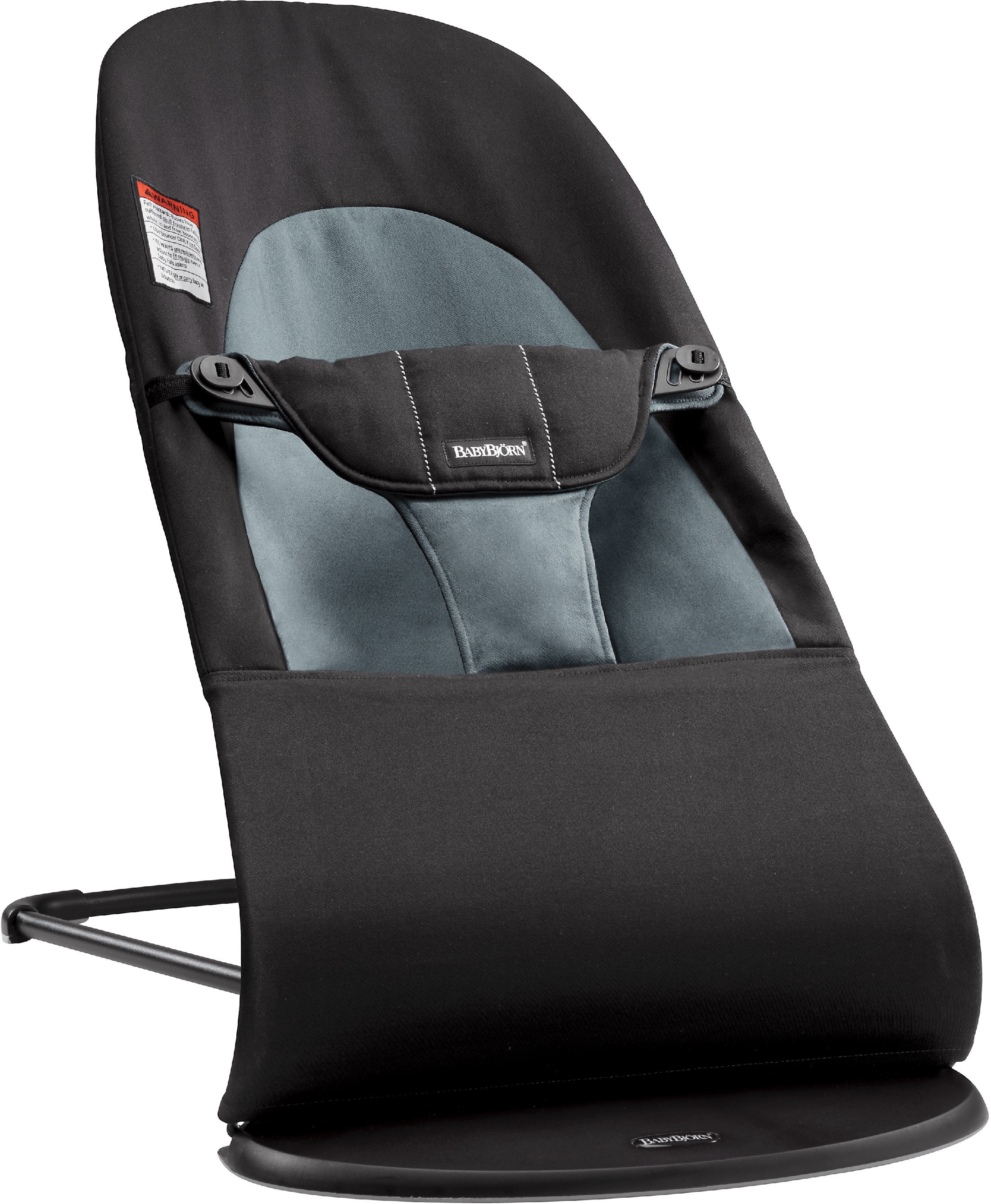 Balansoar din Bumbac pentru copii BabyBjorn Balance Soft, Black/Dark Gray