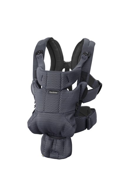 BabyBjorn - Marsupiu anatomic Move, Antracit 3D Mesh