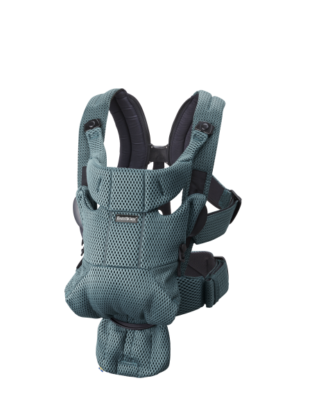 BabyBjorn - Marsupiu anatomic Move, Verde Salvie 3D Mesh