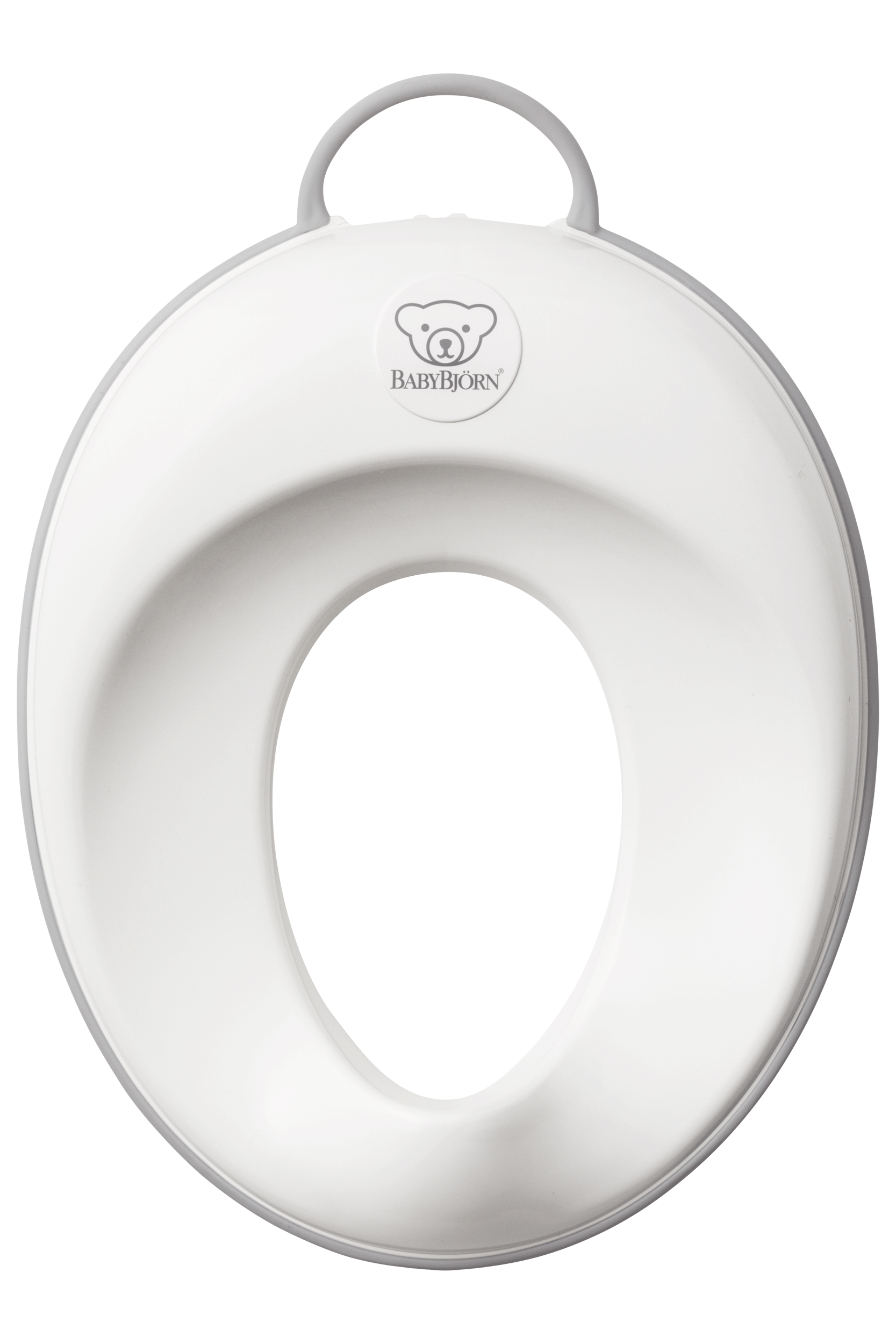 BabyBjorn - Reductor pentru toaleta Toilet Training Seat, White/Grey