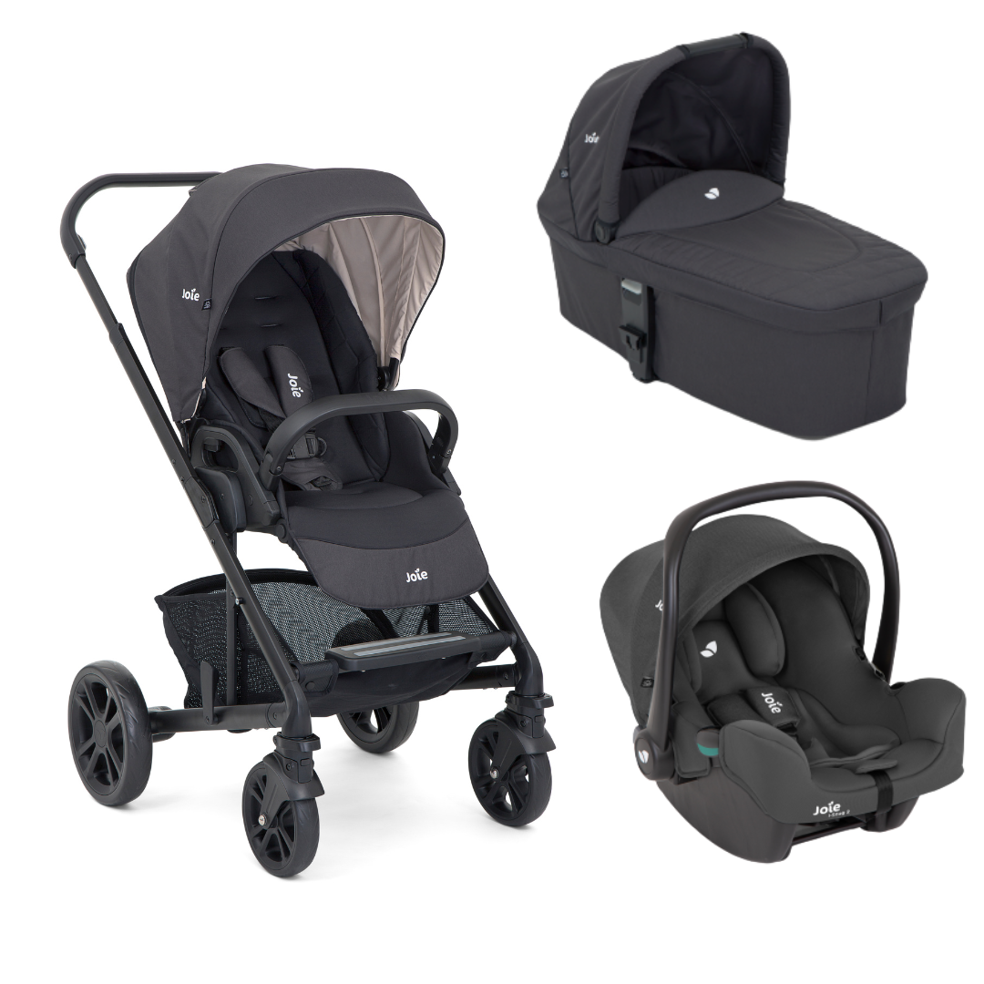 Joie - Carucior pentru copii multifunctional 3 in 1 Chrome Ember  (Carucior Chrome Ember + Landou Chrome Ember + scoica i-Snug Ember)