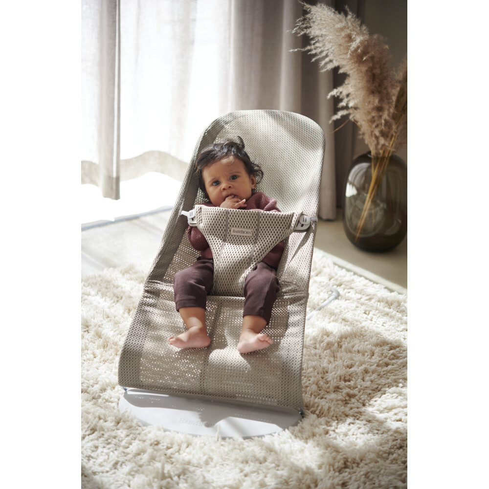 Babybjorn - Balansoar Bliss Grey Beige, Mesh