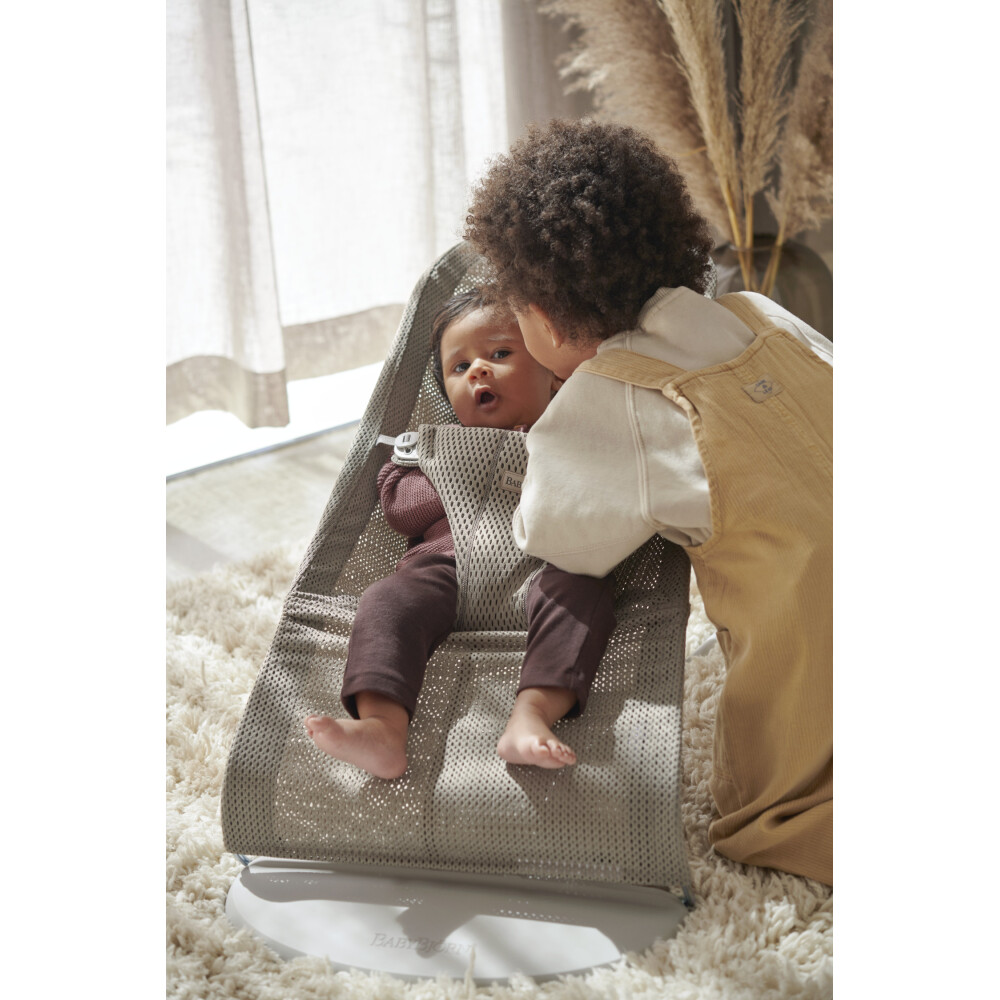 Babybjorn - Balansoar Bliss Grey Beige, Mesh