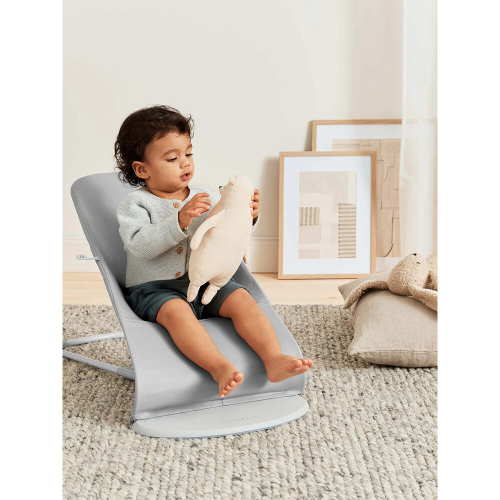 Balansoar din Bumbac pentru copii BabyBjorn Bliss, Light Grey