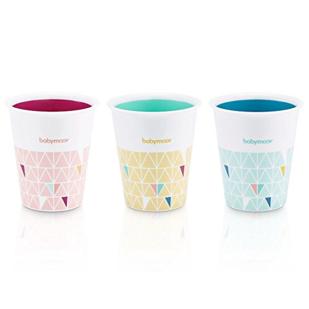 Babymoov -  Set de 3 pahare multicolore