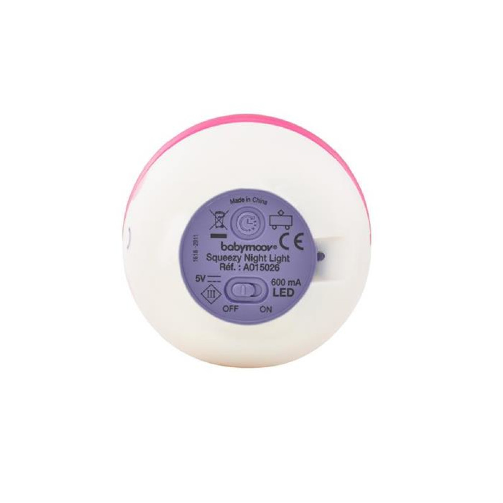 Babymoov - Lampa de veghe Squeezy Roz
