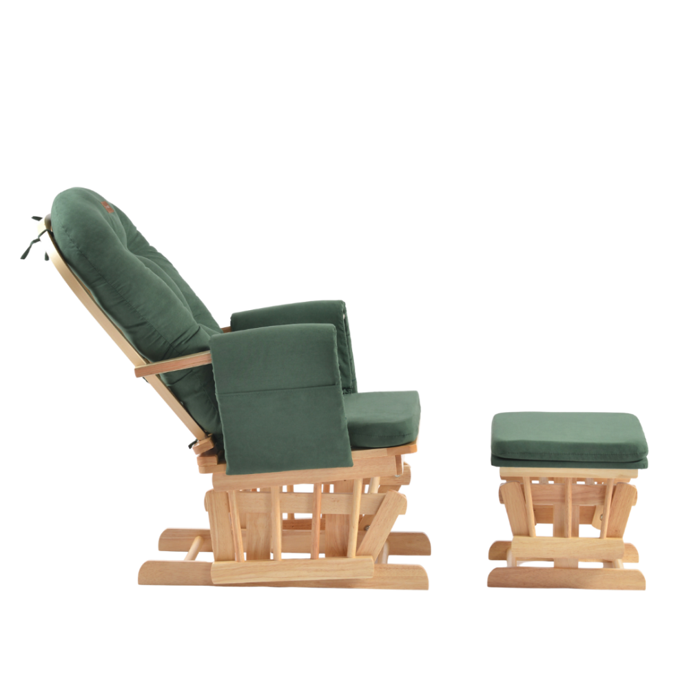 Fotoliu reglabil pentru alaptare, cu suport de picioare inclus, ONINO CALM.me, Sapphire Green