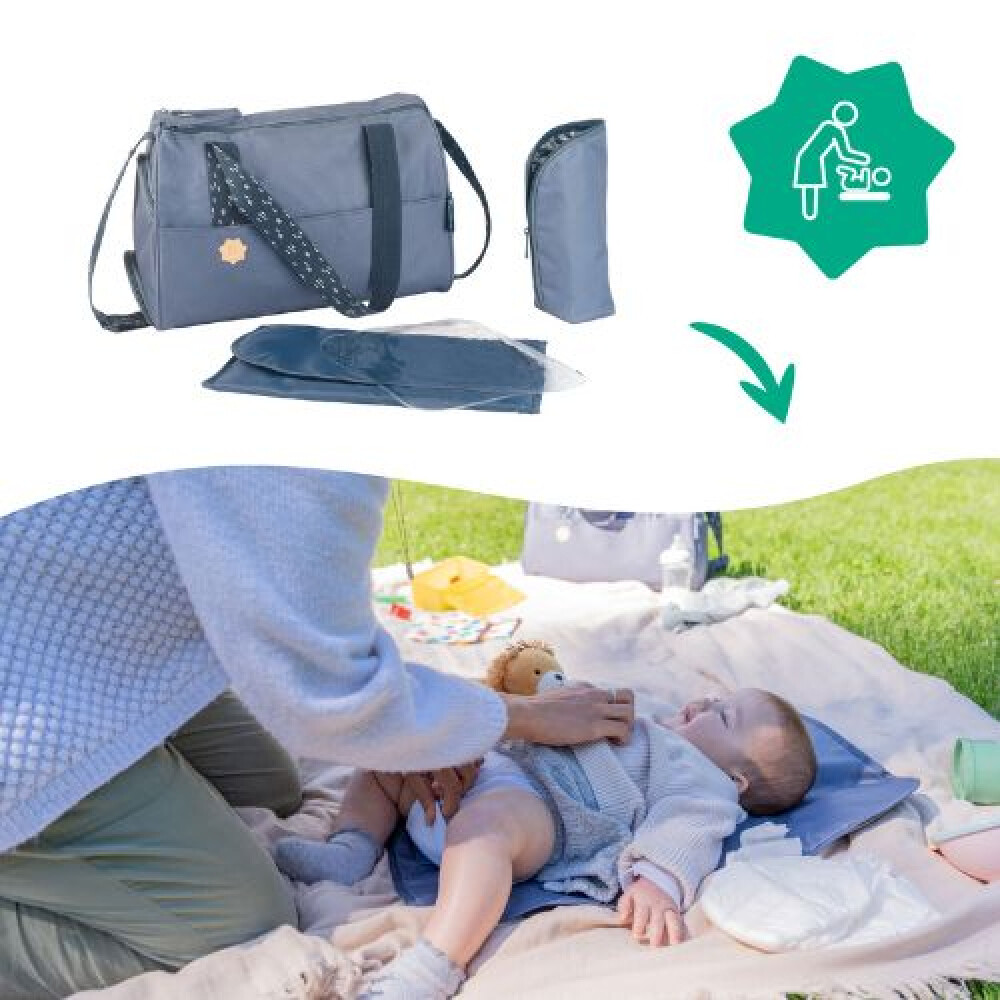 Geanta pentru scutece Badabulle Pocketstyle Blue