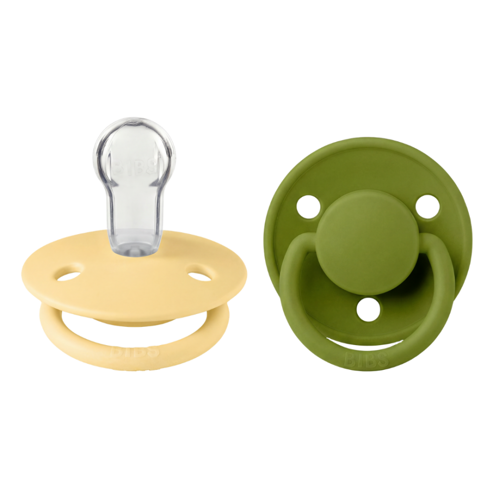 BIBS - Set 2 suzete De Lux Silicon, tetina rotunda, marime universala