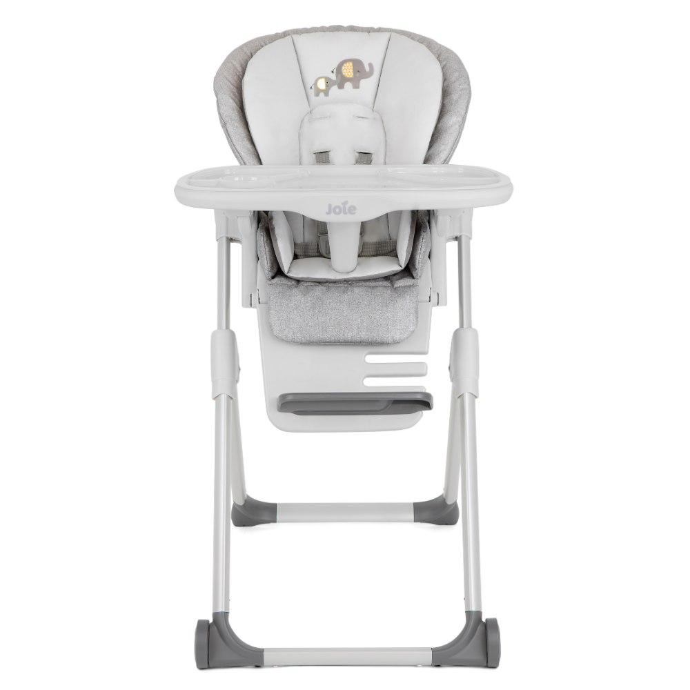 Scaun de masa pentru copii cu utilizare de la nastere, Joie Mimzy Recline, Elephant Duo