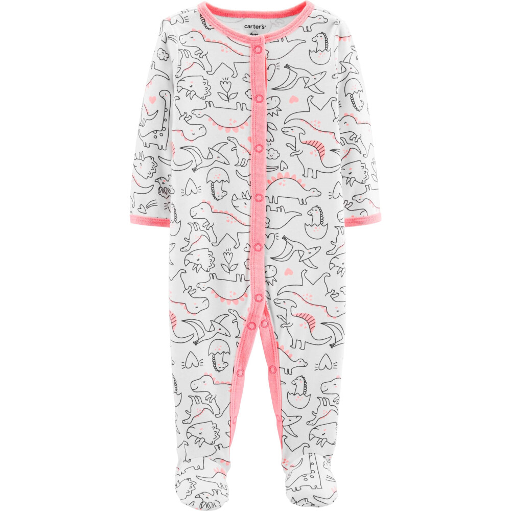 Carter’s Pijama cu dinozauri roz 100% bumbac