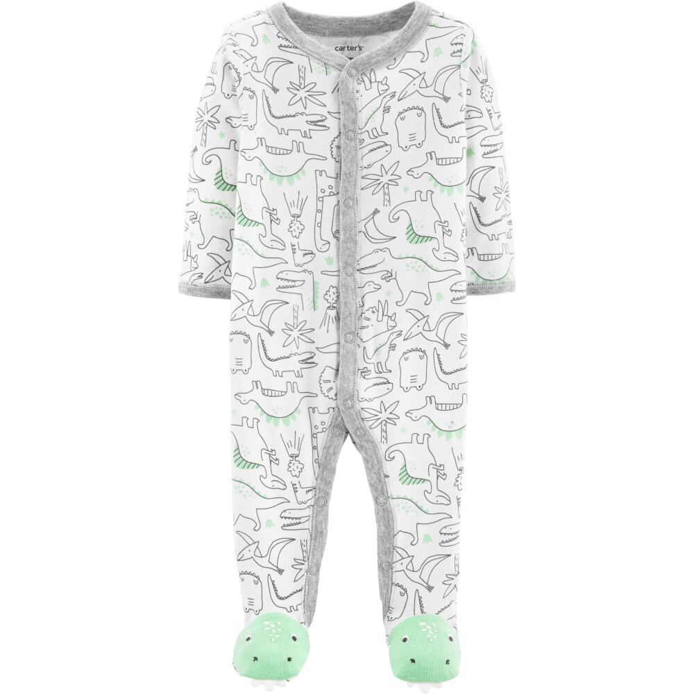 Carter’s Pijama cu dinozauri verzi 100% bumbac