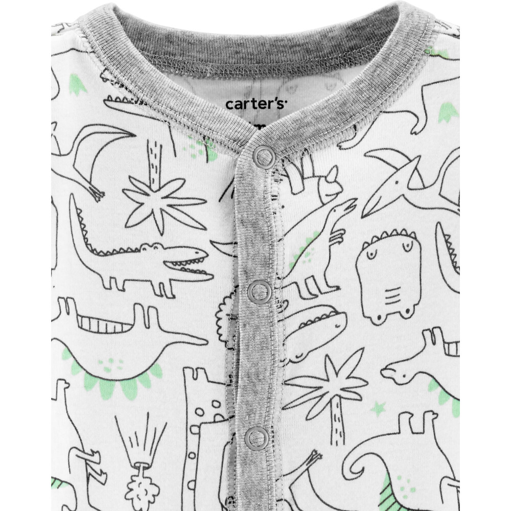Carter’s Pijama cu dinozauri verzi 100% bumbac