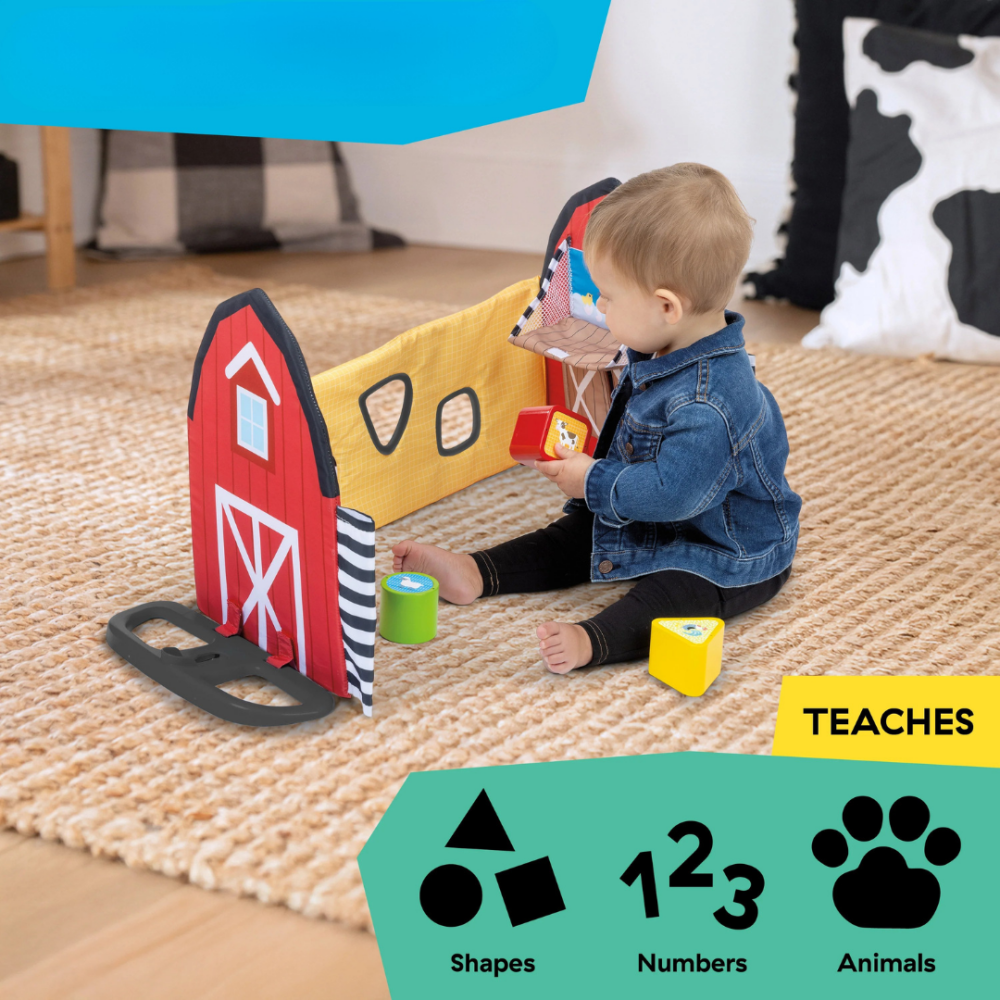 Centru de activitati Baby Einstein Farm Explorers Busy Barnyard Grow With Me