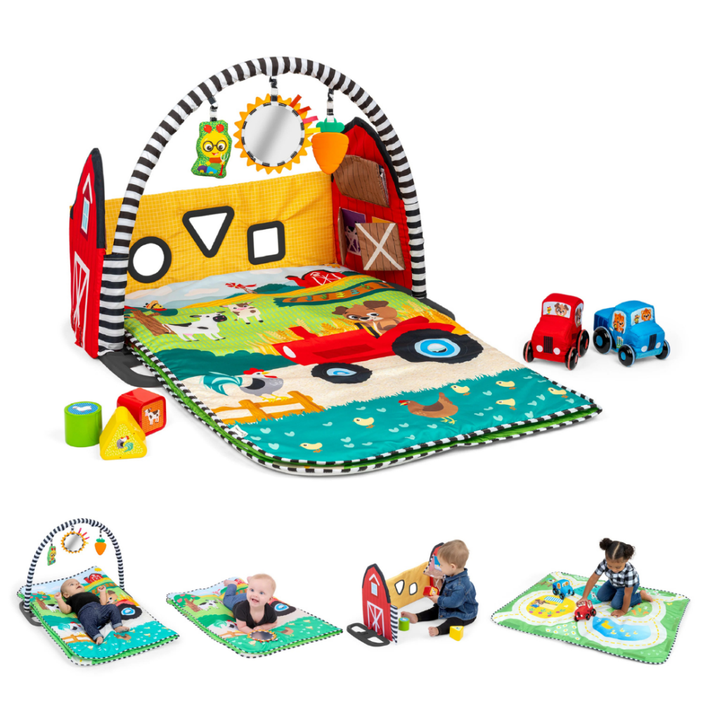 Centru de activitati Baby Einstein Farm Explorers Busy Barnyard Grow With Me