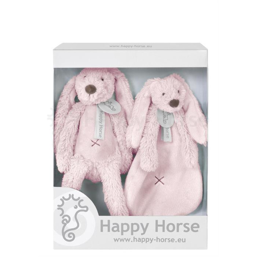 Happy Horse - Set cadou Jucarii de plus Iepurasul Richie Pink