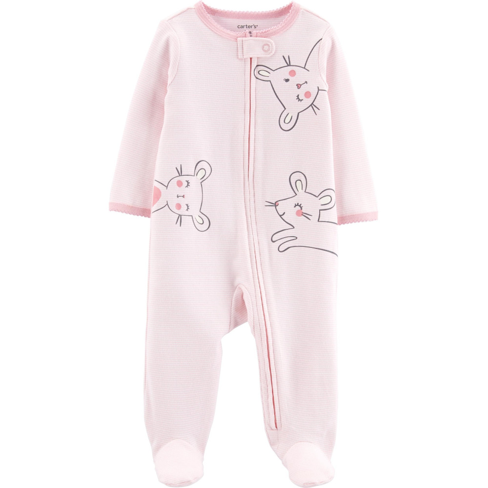 Carter's Pijama bebelus roz Soricei
