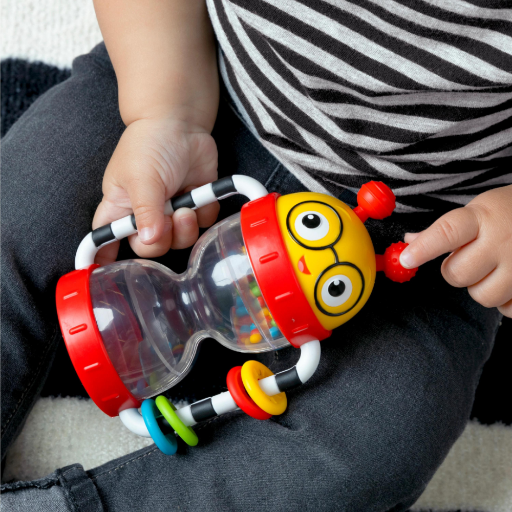 Baby Einstein - Jucarie zornaitoare, "Cals Sensory Shake-up", fara BPA