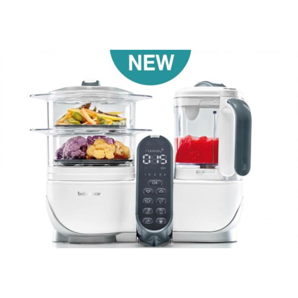 BABYMOOV - ROBOT MULTIFUNCTIONAL 5 IN 1 NUTRIBABY (+) LOFT WHITE-RESIGILAT