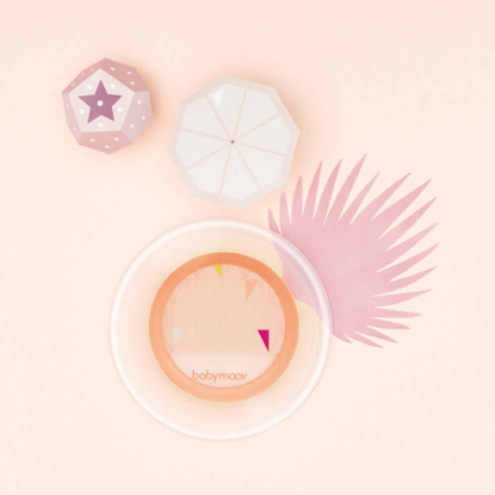 Babymoov – Farfurie anti-alunecare Peach
