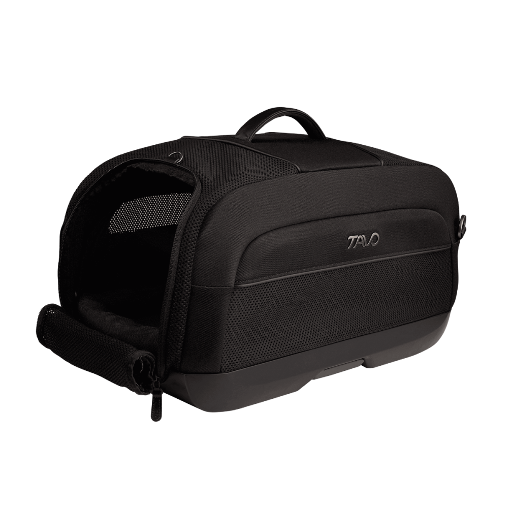 Sistem de transport si protectie Avion/Auto pentru Animale de Companie tip geanta Tavo Dupree I cu sistem de prindere Isofix, Onyx