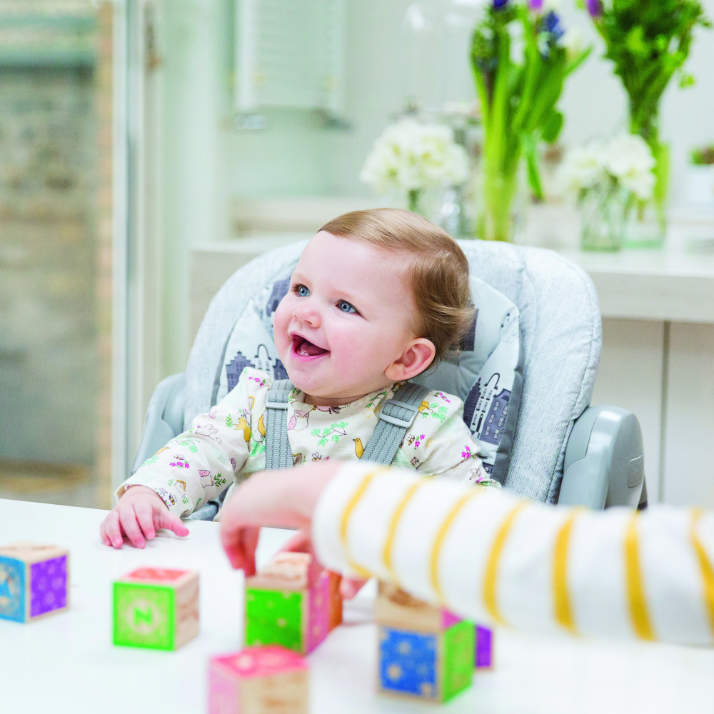 Scaun de masa pentru copii cu utilizare 6 luni - 6 ani, Joie Multiply 6 in 1, Fern