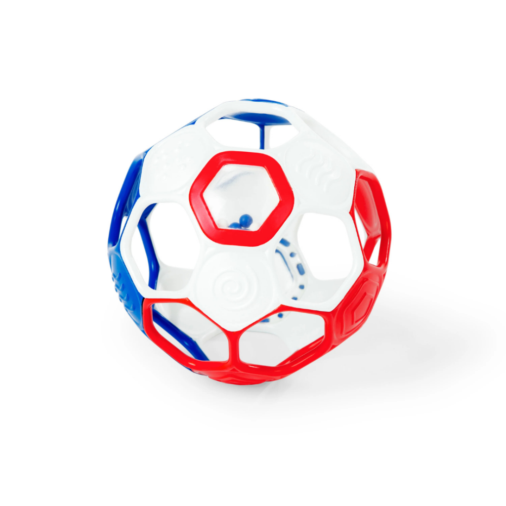 Minge zornaitoare Bright Starts Grippin' Goals Alb-Albastru