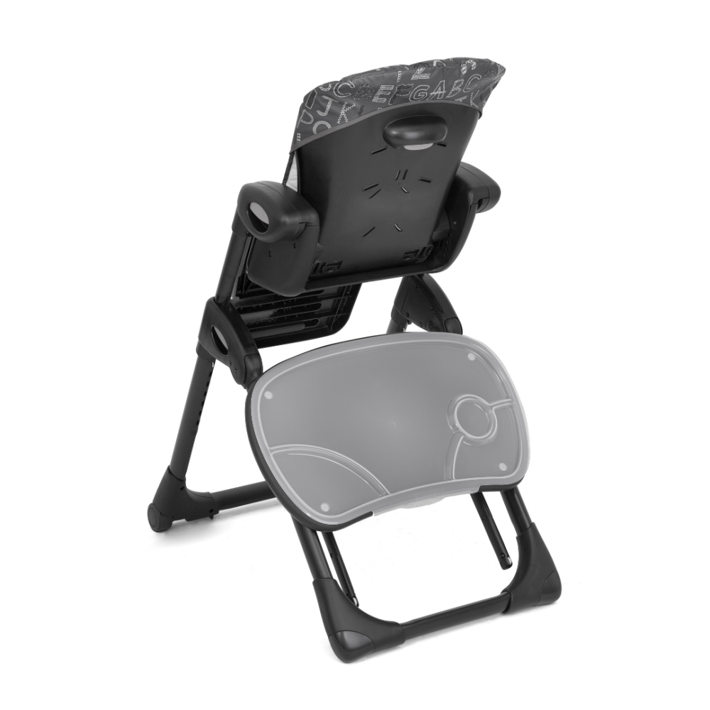 Scaun de masa Joie Mimzy Recline ABC Charcoal, nastere - 15 kg