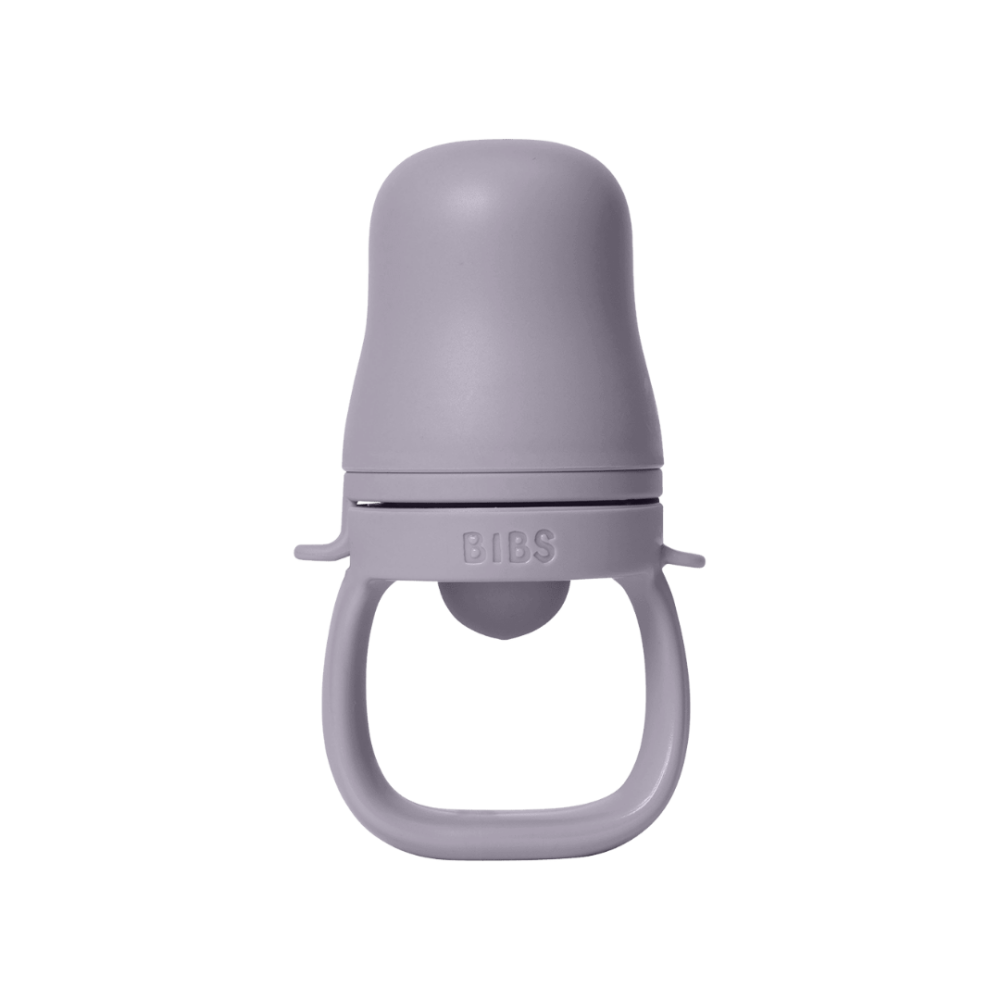 Dispozitiv de hranire BIBS Baby Feeder cu 2 tetine din silicon, Fossil Grey