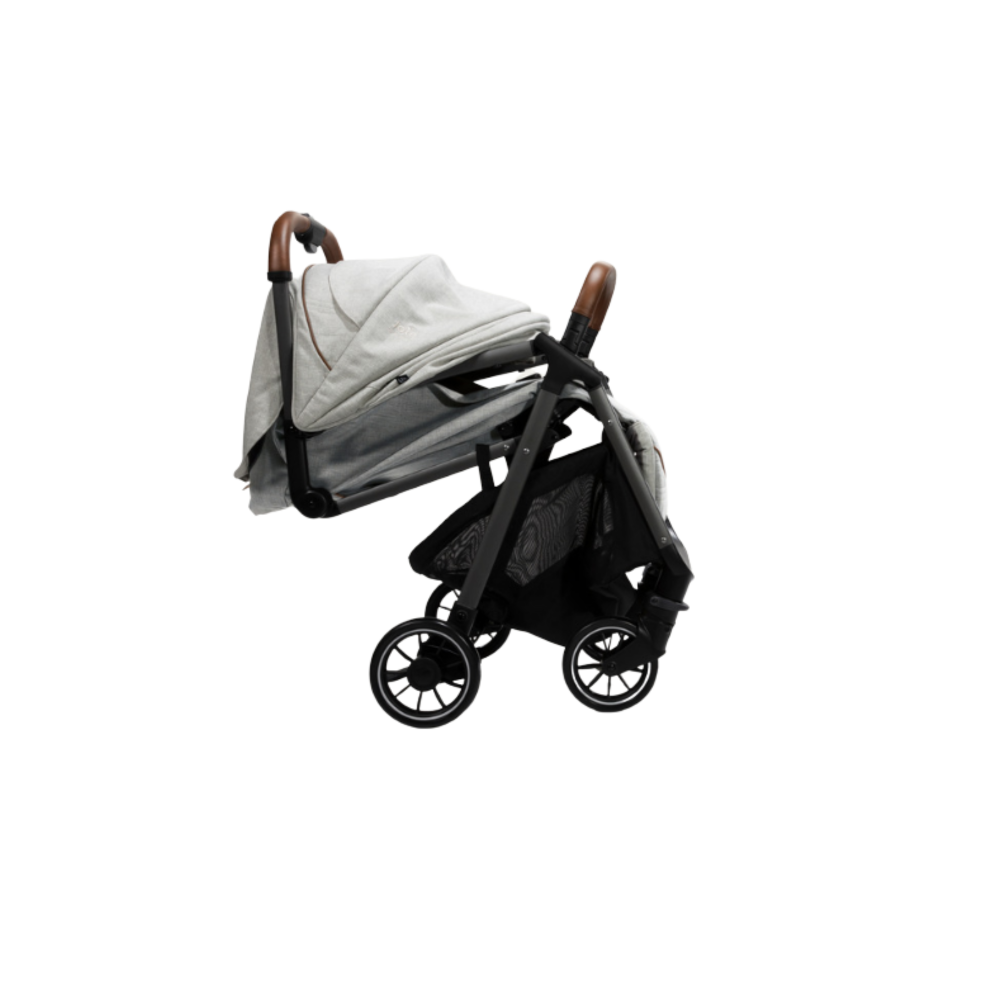 Carucior pentru copii Joie Parcel ultracompact 2 in 1, nastere - 22 kg, Signature Oyster (Carucior Parcel Oyster + Landou Ramble XL Oyster)