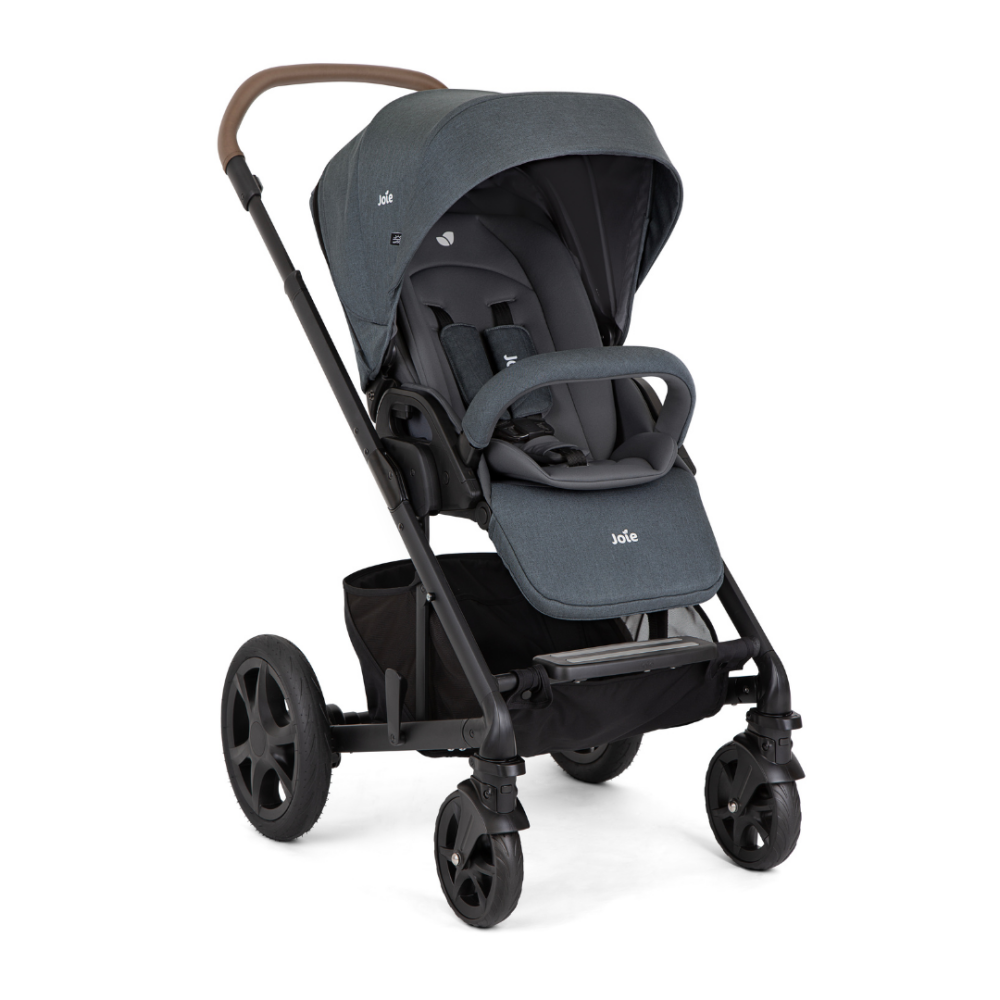 Joie - Carucior pentru copii Chrome DLX 3 in 1 Moonlight (Carucior Chrome DLX Moonlight  + Landou Moonlight + Scoica i-Snug Moonlight)
