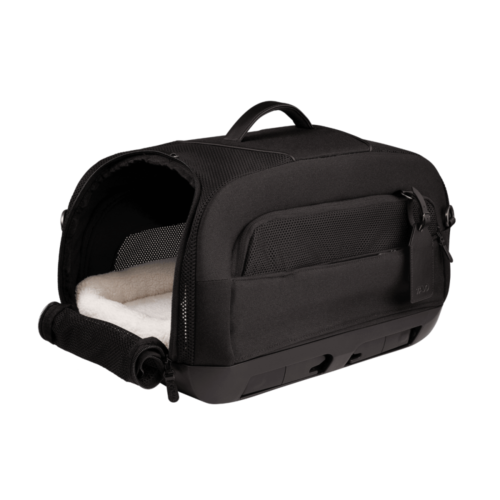 Sistem de transport si protectie Avion/Auto pentru Animale de Companie tip geanta Tavo Dupree I cu sistem de prindere Isofix, Onyx