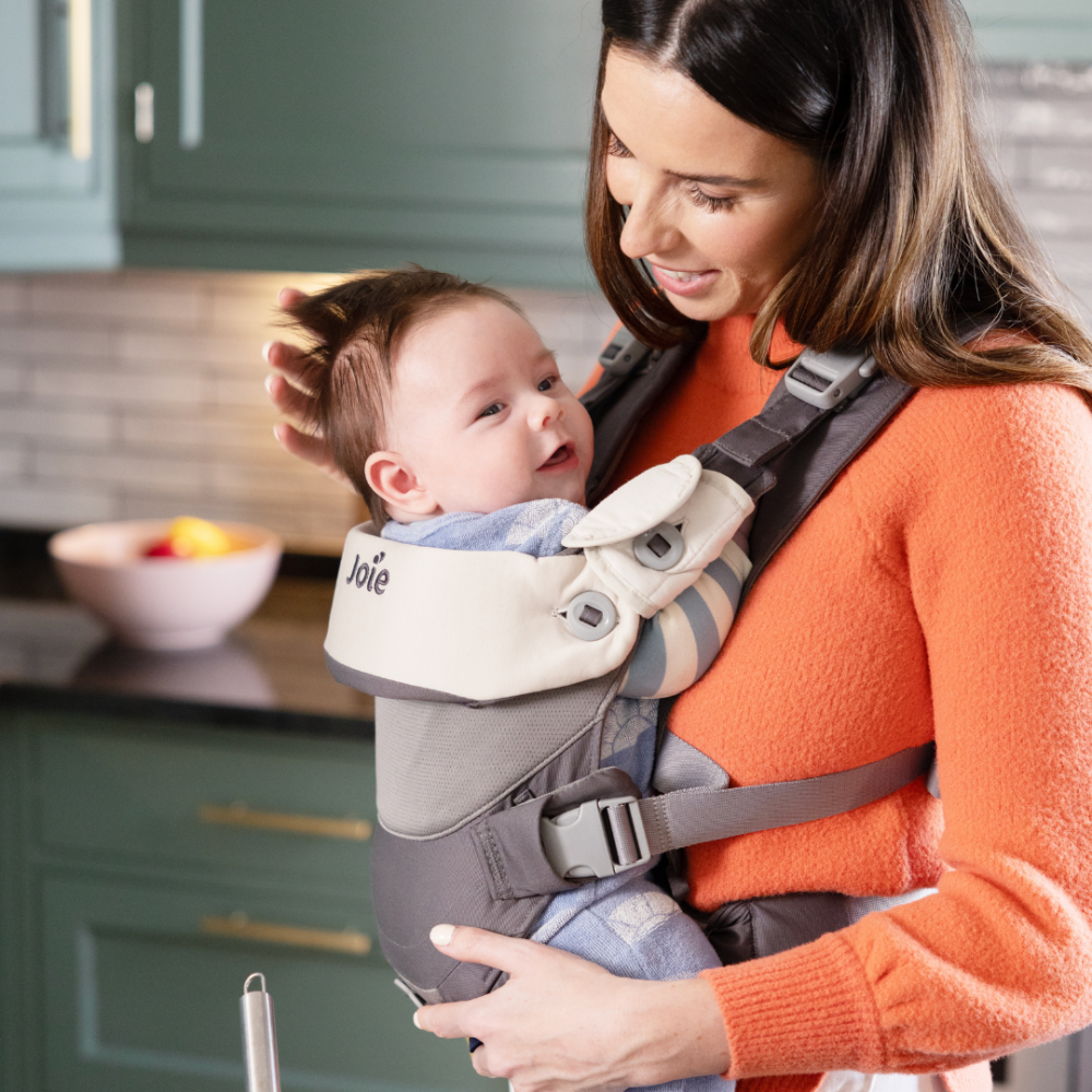 Marsupiu ergonomic 3 in 1 pentru bebelusi Joie Savvy Lite Cobblestone