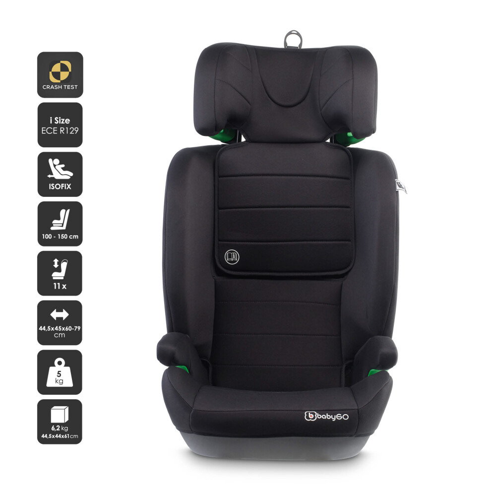 BabyGo - Scaun auto SafeChild2 Black, 100-150 cm 