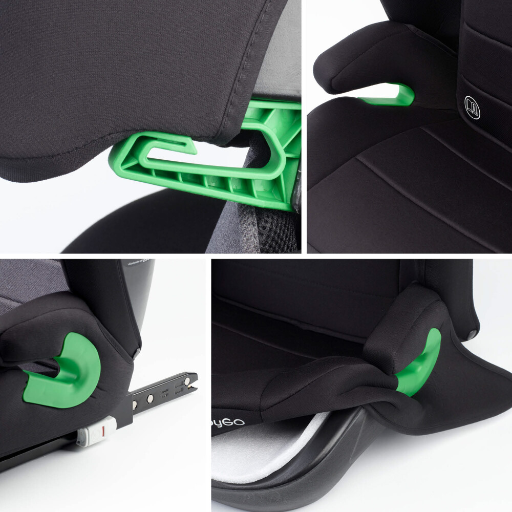 BabyGo - Scaun auto SafeChild2 Black, 100-150 cm 