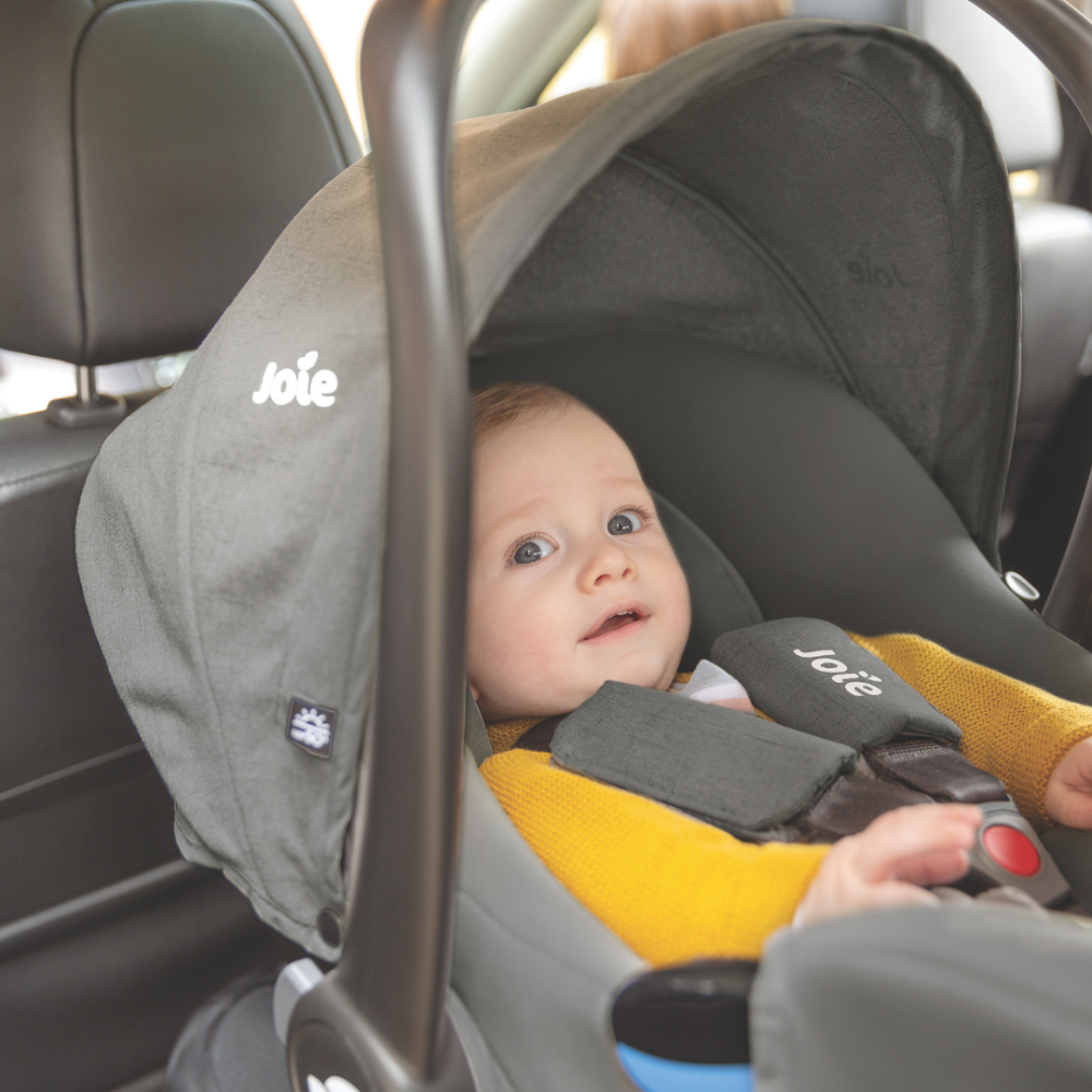 Scoica auto Joie i-Snug Quartz, 40-75 cm, testata ADAC, testata Suplimentar la impact lateral, frontal si din spate si certificata R129