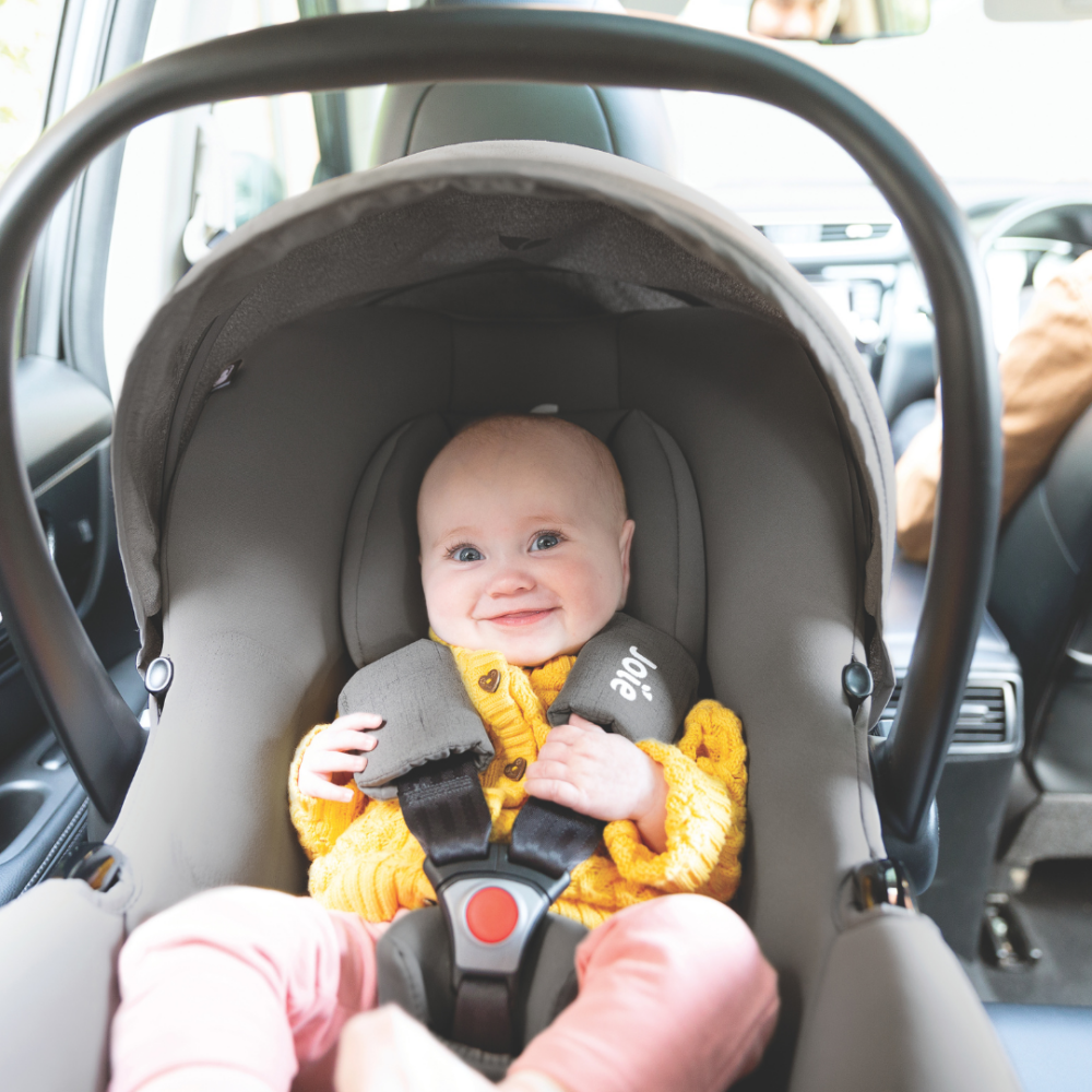 Scoica auto Joie i-Snug Quartz, 40-75 cm, testata ADAC, testata Suplimentar la impact lateral, frontal si din spate si certificata R129