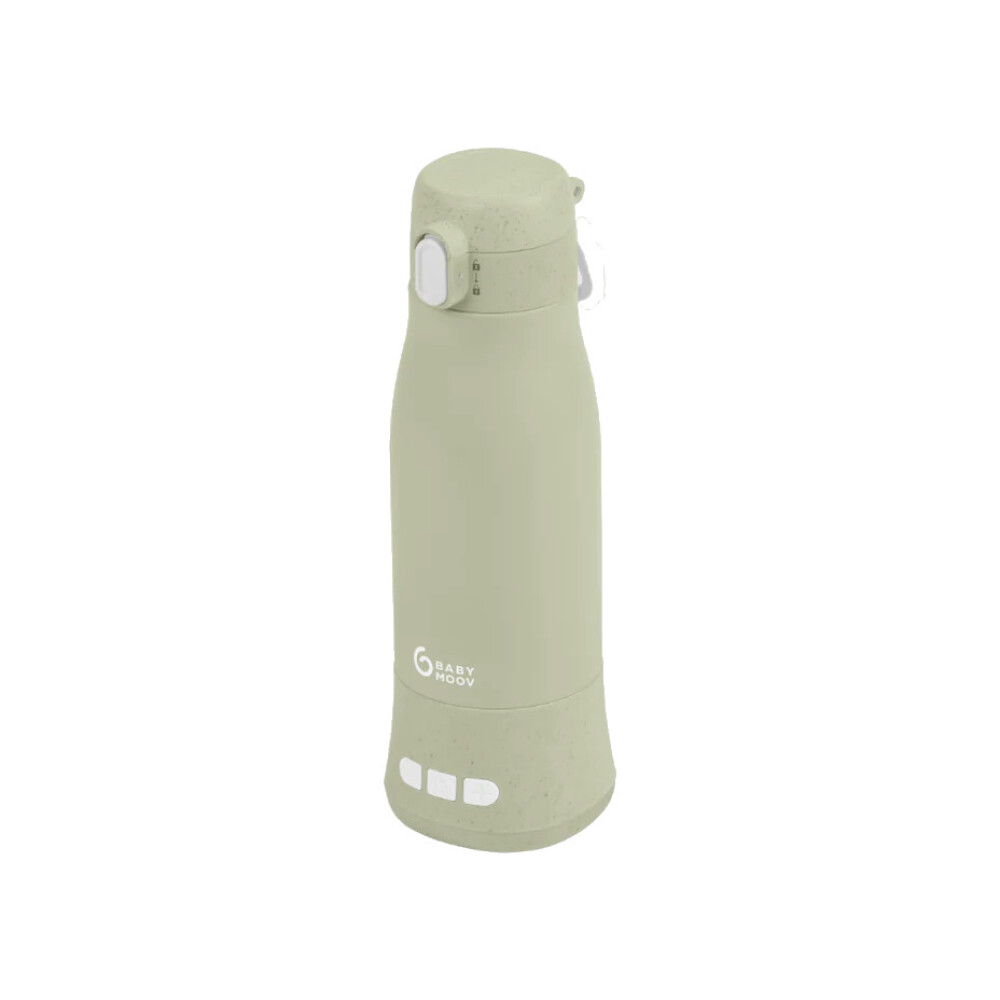 Incalzitor de biberoane portabil si reincarcabil Babymoov, Moov & Feed, Sage Green