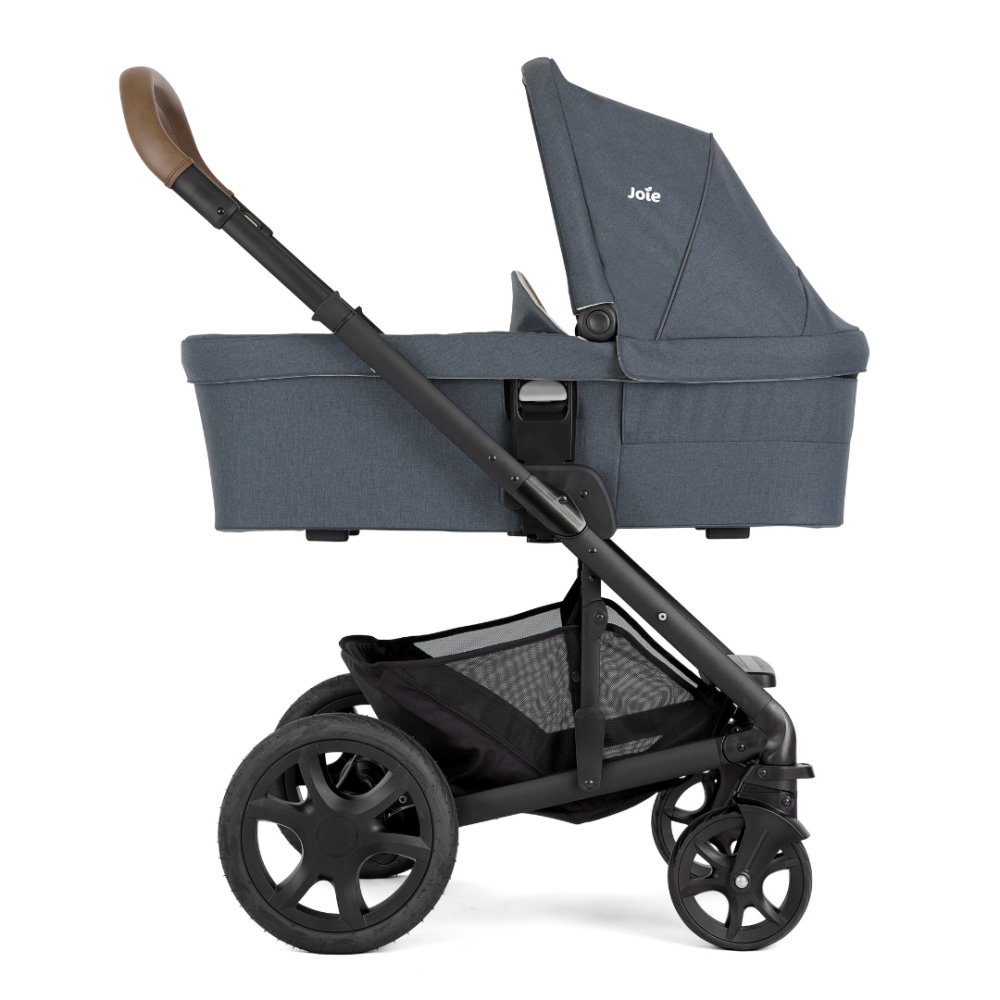 Joie - Carucior pentru copii Chrome DLX 3 in 1 Moonlight (Carucior Chrome DLX Moonlight  + Landou Moonlight + Scoica i-Snug Moonlight)