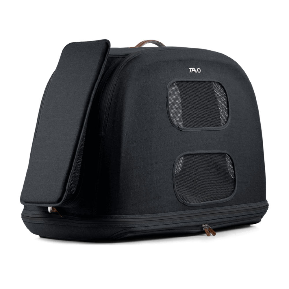 Sistem de transport si protectie pentru animale de companie, testat la impact, Tavo Crispin Large Onyx, max 27.2kg