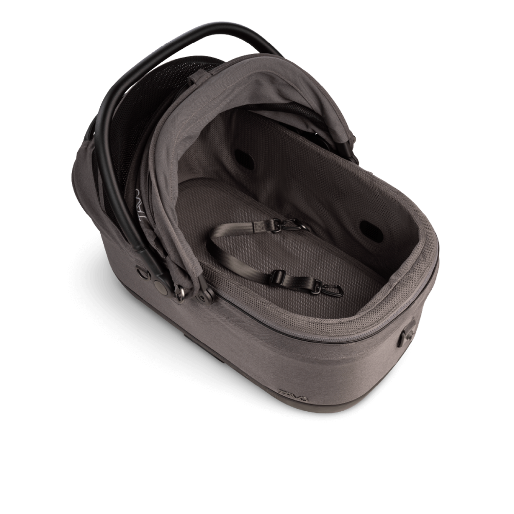 Sistem de transport si protectie pentru animale de companie Tavo Maeve ISO6X Wind, cu Isofix si sistem de ventilatie integrate, Ashen, max 18.1 kg