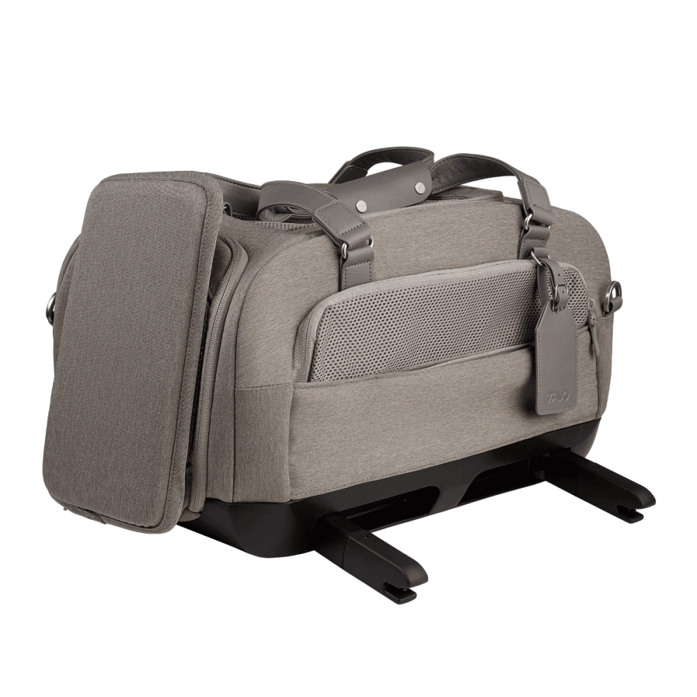 Sistem de transport si protectie Avion/Auto pentru Animale de Companie tip geanta Tavo Dupree II cu sistem de prindere Isofix, Merle
