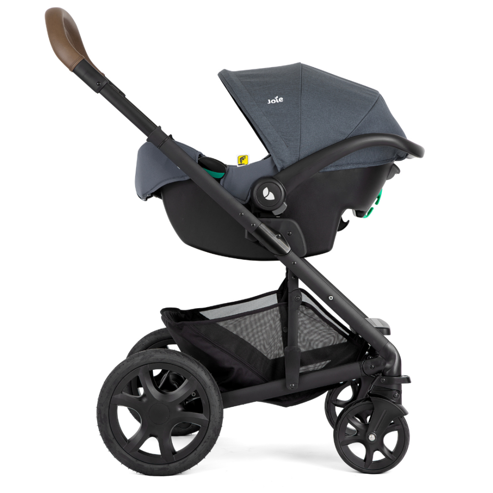 Joie - Carucior pentru copii Chrome DLX 3 in 1 Moonlight (Carucior Chrome DLX Moonlight  + Landou Moonlight + Scoica i-Snug Moonlight)