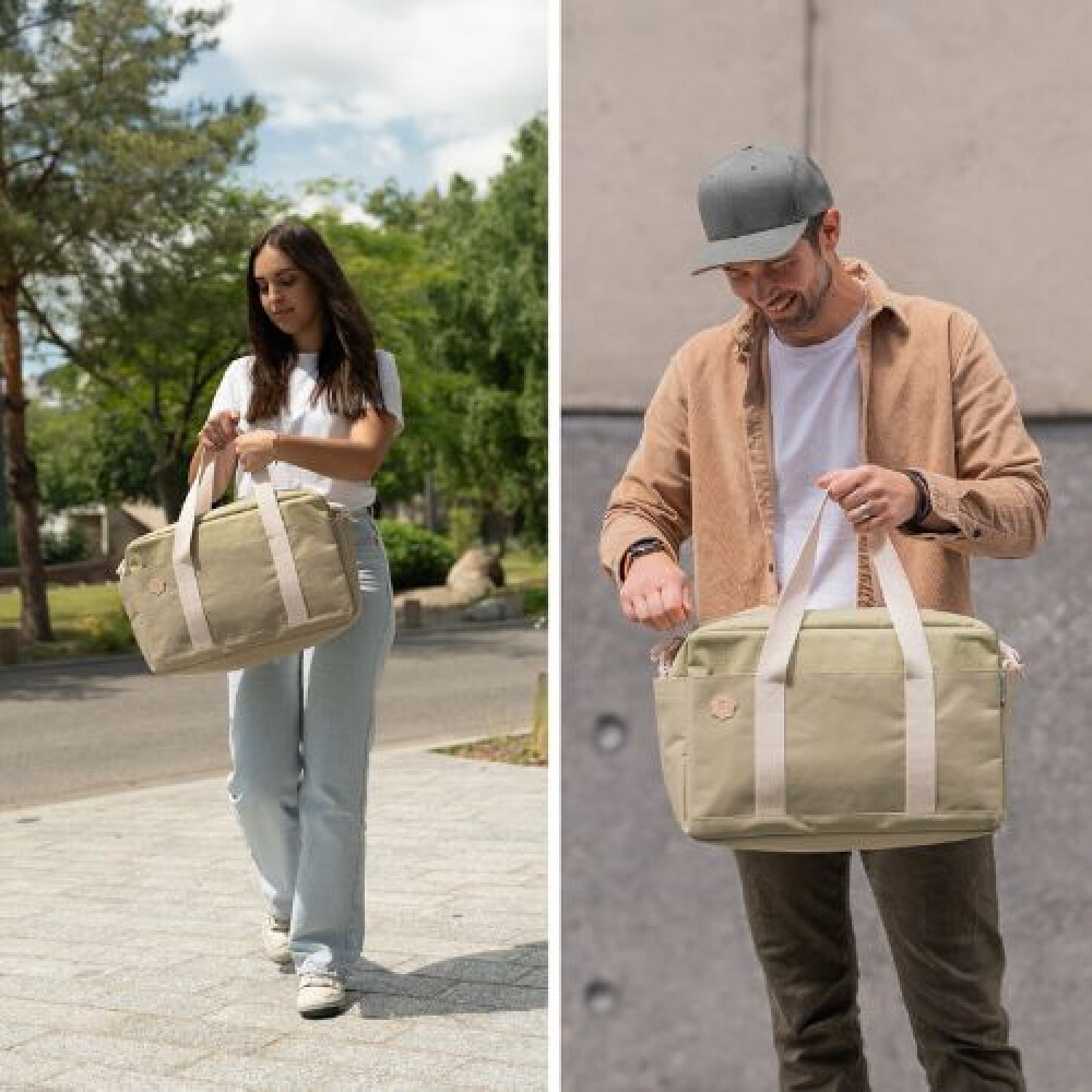 Geanta pentru scutece tip bowling Badabulle Olive